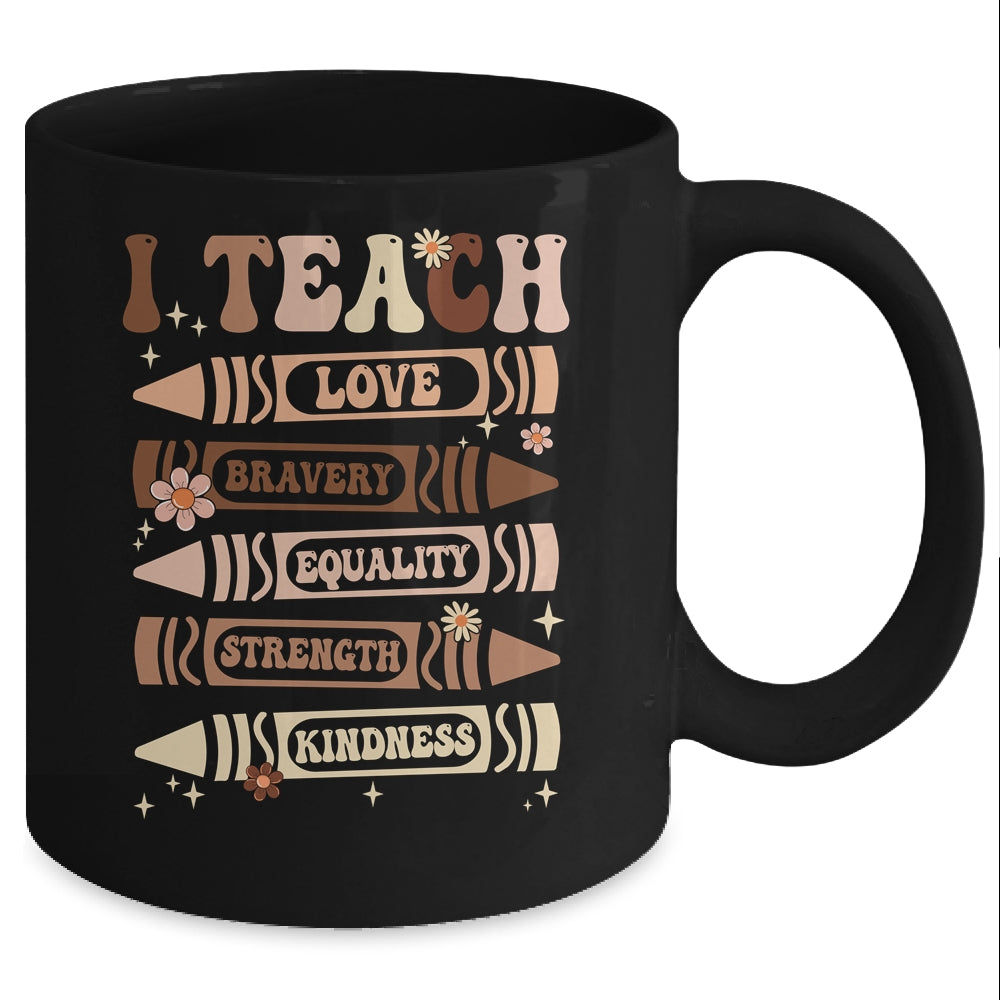 I Teach Black History Teacher Celebrate Black History Month Mug | teecentury