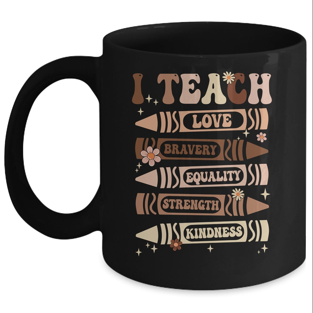 I Teach Black History Teacher Celebrate Black History Month Mug | teecentury