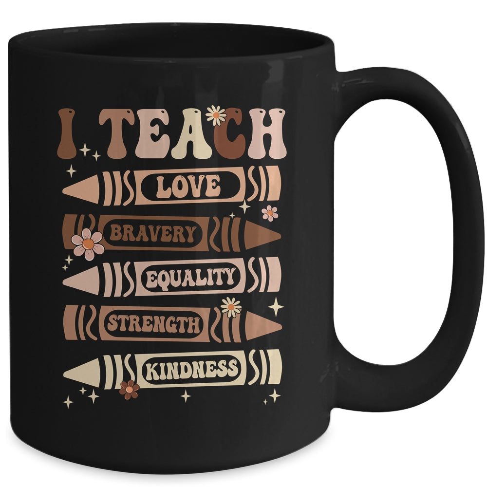 I Teach Black History Teacher Celebrate Black History Month Mug | teecentury