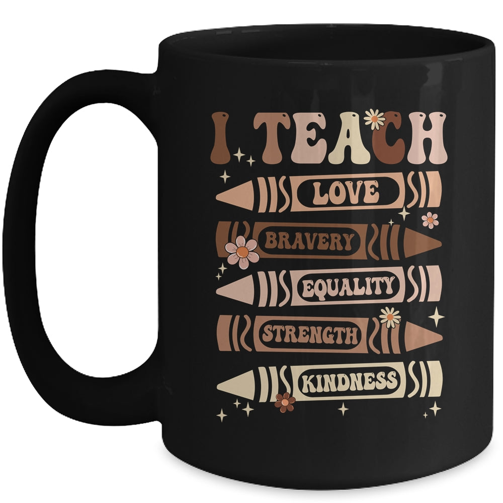 I Teach Black History Teacher Celebrate Black History Month Mug | teecentury