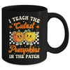 I Teach The Cutest Pumpkins In The Patch Teacher Fall Groovy Mug | teecentury