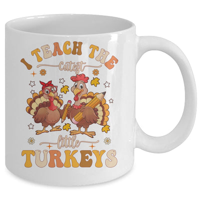 I Teach The Cutest Turkeys Funny Thanksgiving Teacher Mug | teecentury
