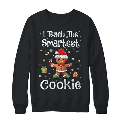 I Teach The Smartest Cookies Christmas Gingerbread Santa Hat Shirt & Sweatshirt | teecentury