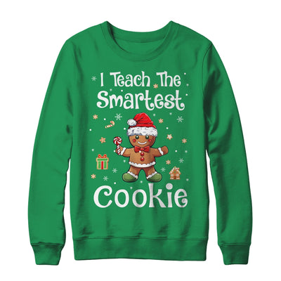 I Teach The Smartest Cookies Christmas Gingerbread Santa Hat Shirt & Sweatshirt | teecentury