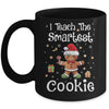 I Teach The Smartest Cookies Christmas Gingerbread Santa Hat Mug | teecentury