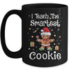 I Teach The Smartest Cookies Christmas Gingerbread Santa Hat Mug | teecentury