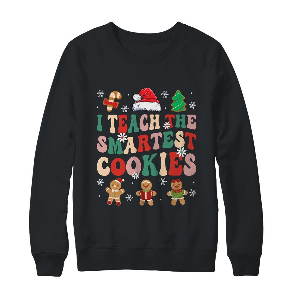 I Teach The Smartest Cookies Christmas Xmas Teacher Groovy Shirt & Sweatshirt | teecentury