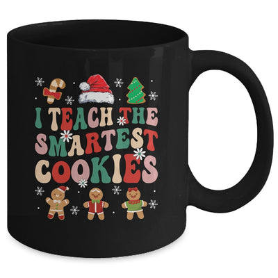 I Teach The Smartest Cookies Christmas Xmas Teacher Groovy Mug | teecentury