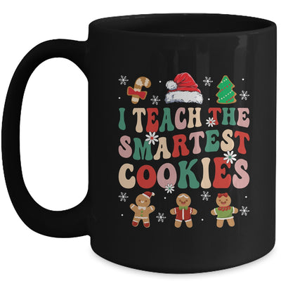 I Teach The Smartest Cookies Christmas Xmas Teacher Groovy Mug | teecentury