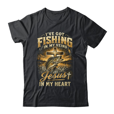 I'Ve Got Fishing In My Veins Jesus In My Heart Christian Men Shirt & Hoodie | teecentury