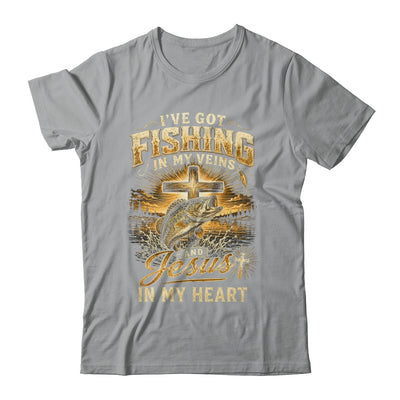 I'Ve Got Fishing In My Veins Jesus In My Heart Christian Men Shirt & Hoodie | teecentury