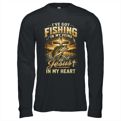 I'Ve Got Fishing In My Veins Jesus In My Heart Christian Men Shirt & Hoodie | teecentury