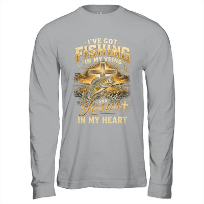 I'Ve Got Fishing In My Veins Jesus In My Heart Christian Men Shirt & Hoodie | teecentury