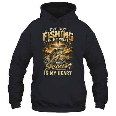 I'Ve Got Fishing In My Veins Jesus In My Heart Christian Men Shirt & Hoodie | teecentury