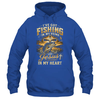 I'Ve Got Fishing In My Veins Jesus In My Heart Christian Men Shirt & Hoodie | teecentury
