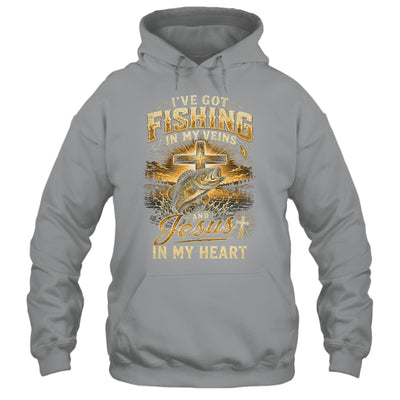 I'Ve Got Fishing In My Veins Jesus In My Heart Christian Men Shirt & Hoodie | teecentury