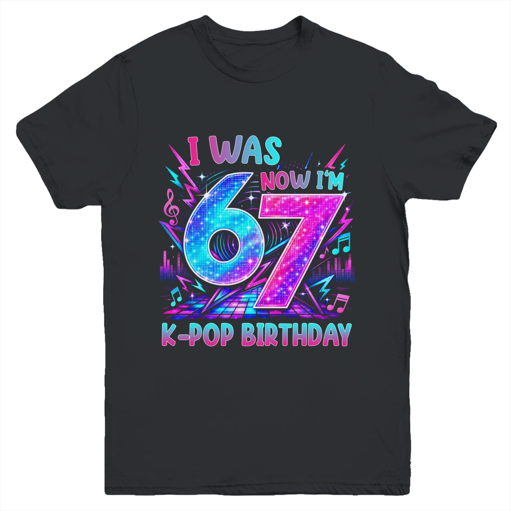 I Was 6 Now I'M 7 Kpop Birthday Girl Gifts For Kids Girls Youth Shirt | teecentury