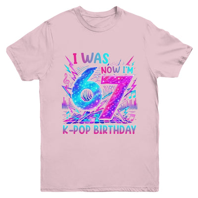 I Was 6 Now I'M 7 Kpop Birthday Girl Gifts For Kids Girls Youth Shirt | teecentury