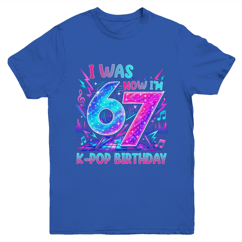 I Was 6 Now I'M 7 Kpop Birthday Girl Gifts For Kids Girls Youth Shirt | teecentury