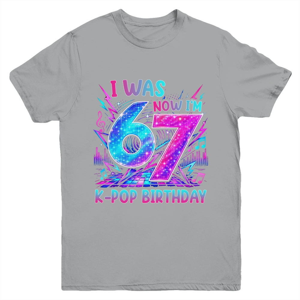 I Was 6 Now I'M 7 Kpop Birthday Girl Gifts For Kids Girls Youth Shirt | teecentury