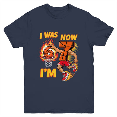 I Was 6 Now I'm 7 Basketball 6 7 Meme Birthday Boy Funny Youth Shirt | teecentury