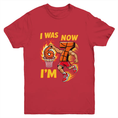 I Was 6 Now I'm 7 Basketball 6 7 Meme Birthday Boy Funny Youth Shirt | teecentury