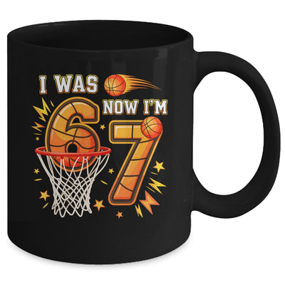 I Was 6 Now I'm 7 Birthday Boy Basketball Funny 6 7 Meme Kid Mug | teecentury