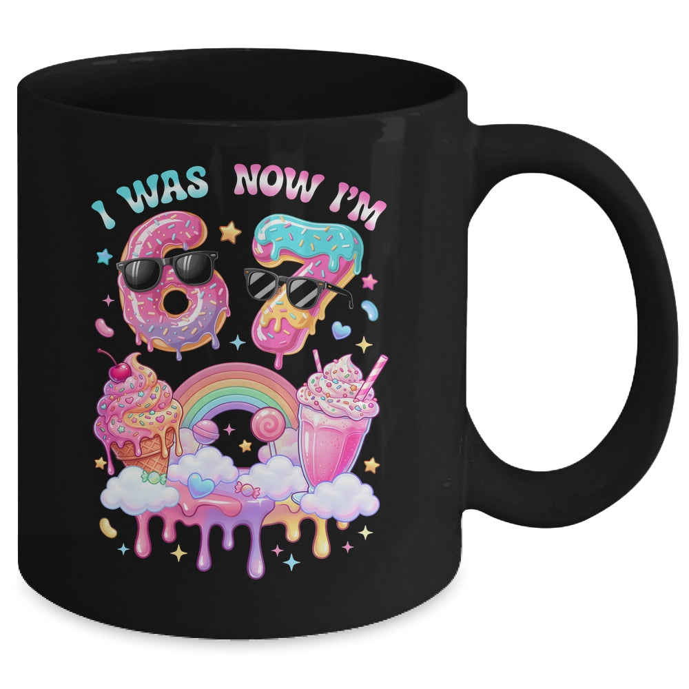 I Was 6 Now I'm 7 Ice Cream Dripping 67 Meme Kids Birthday Mug | teecentury