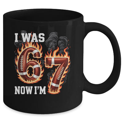 I Was 6 Now I'm 7 Old Football Drip 7th Birthday Boy 67 Meme Mug | teecentury