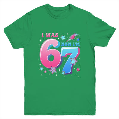 I Was 6 Now I’m 7 Six Seven Funny 7th Birthday Girls Kids Youth Shirt | teecentury