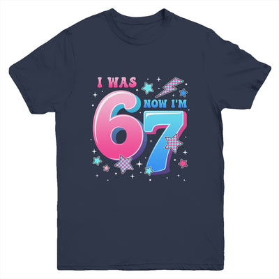I Was 6 Now I’m 7 Six Seven Funny 7th Birthday Girls Kids Youth Shirt | teecentury