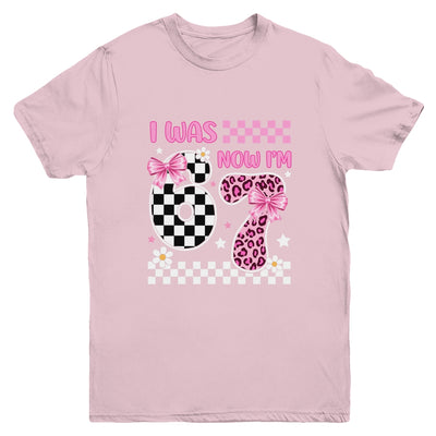 I Was 6 Now I'm 7 Year Old Birthday 67 Funny For Kids Girls Youth Shirt | teecentury
