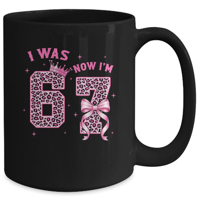 I Was 6 Now I'm 7 Year Old Birthday Girls Coquette 67 Meme Mug | teecentury
