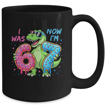 I Was Six Now I'm Seven Dinosaur 67 Meme 7th Birthday Mug | teecentury