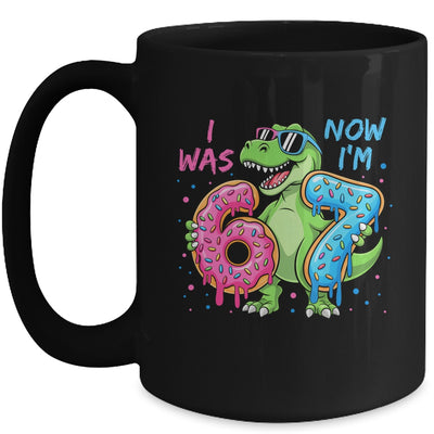 I Was Six Now I'm Seven Dinosaur 67 Meme 7th Birthday Mug | teecentury