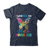 I Wear Blue For Autism Awareness Month Butterfly Women Kids Shirt & Tank Top | teecentury