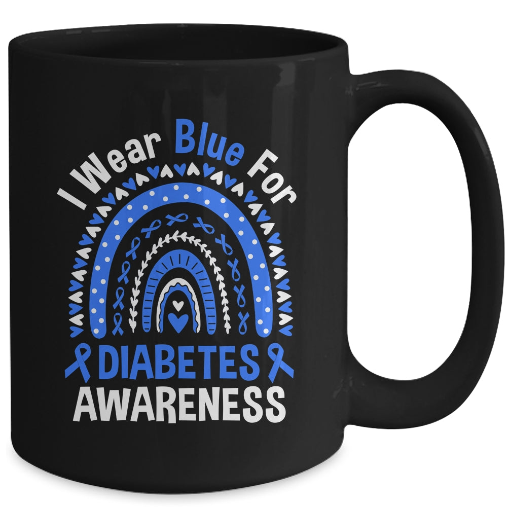 I Wear Blue For Diabetes Awareness Type One Diabetes Mug | teecentury