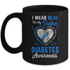 I Wear Blue For My Brother Type 1 Diabetes Awareness Month Mug | teecentury