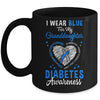 I Wear Blue For My Granddaughter Type 1 Diabetes Awareness Month Warrior Mug | teecentury