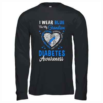 I Wear Blue For My Grandson Type 1 Diabetes Awareness Month Warrior Shirt & Hoodie | teecentury