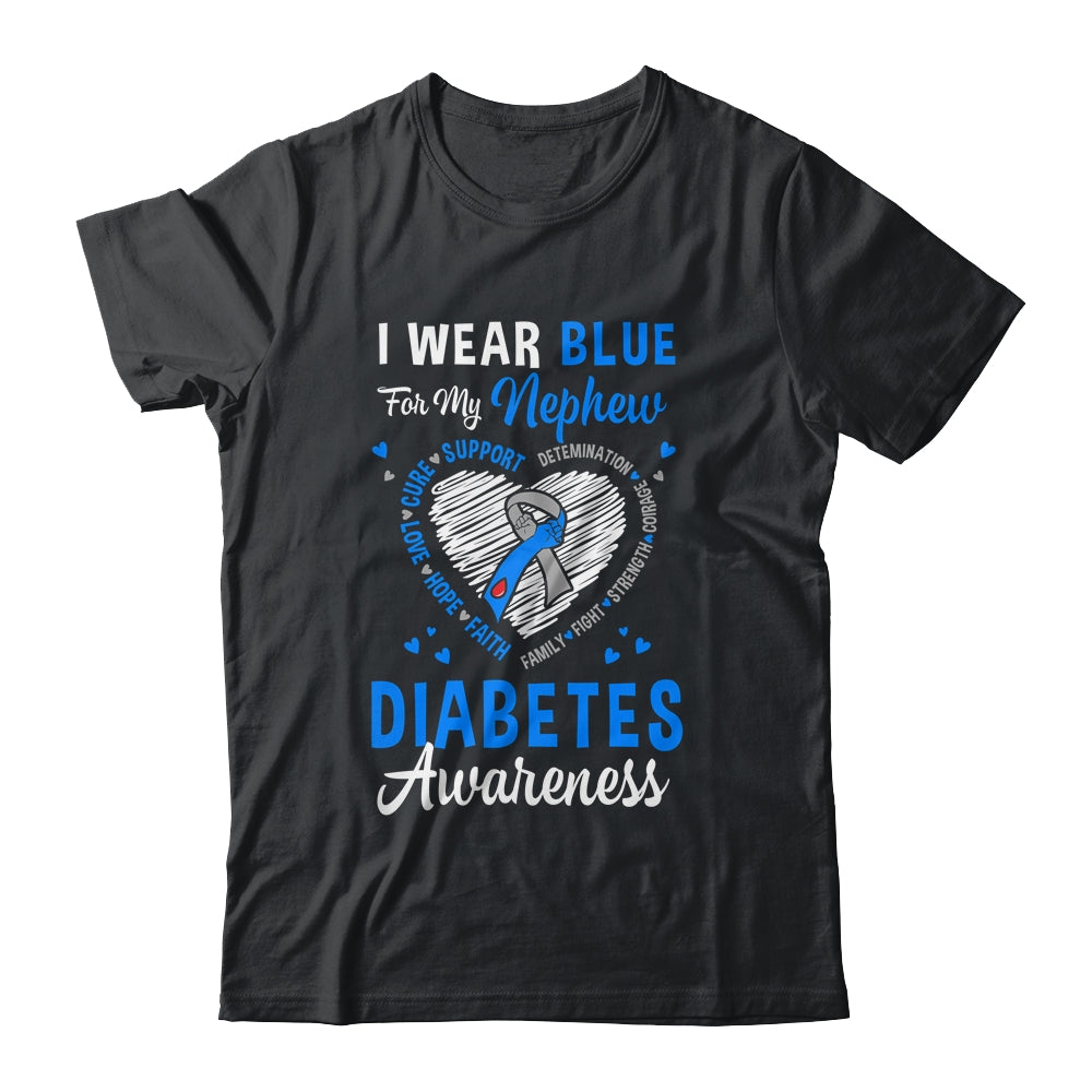 I Wear Blue For My Nephew Type 1 Diabetes Awareness Month Warrior Shirt & Hoodie | teecentury