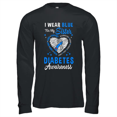 I Wear Blue For My Sister Type 1 Diabetes Awareness Month Warrior Shirt & Hoodie | teecentury