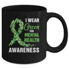 I Wear Green For Mental Health Awareness Month Mug | teecentury