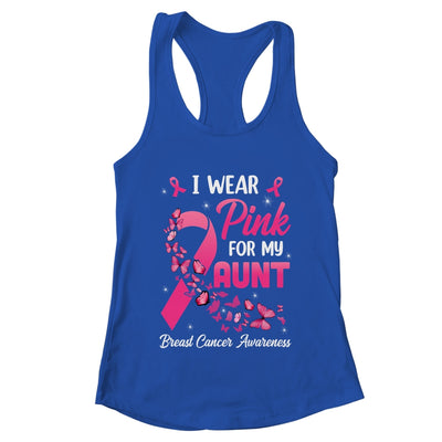 I Wear Pink For My Aunt Breast Cancer Awareness Women Shirt & Tank Top | teecentury