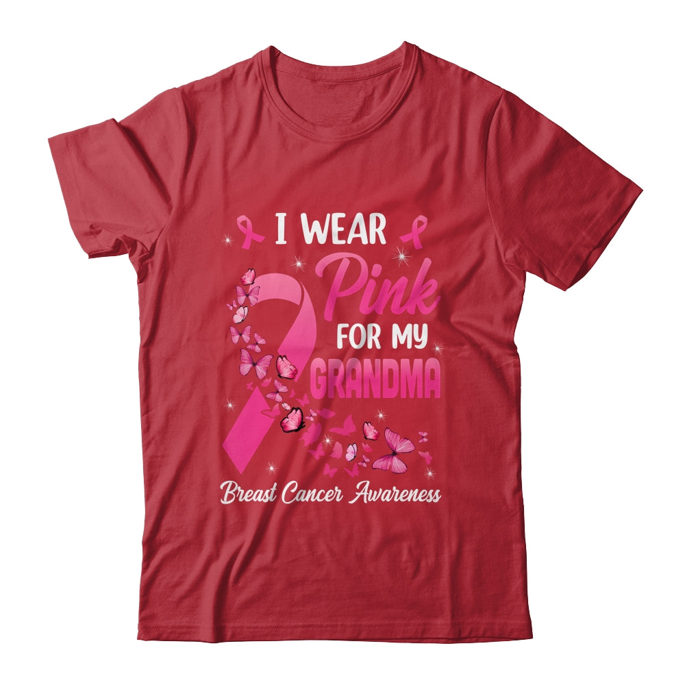 I Wear Pink For My Grandma Breast Cancer Awareness Women Shirt & Tank Top | teecentury