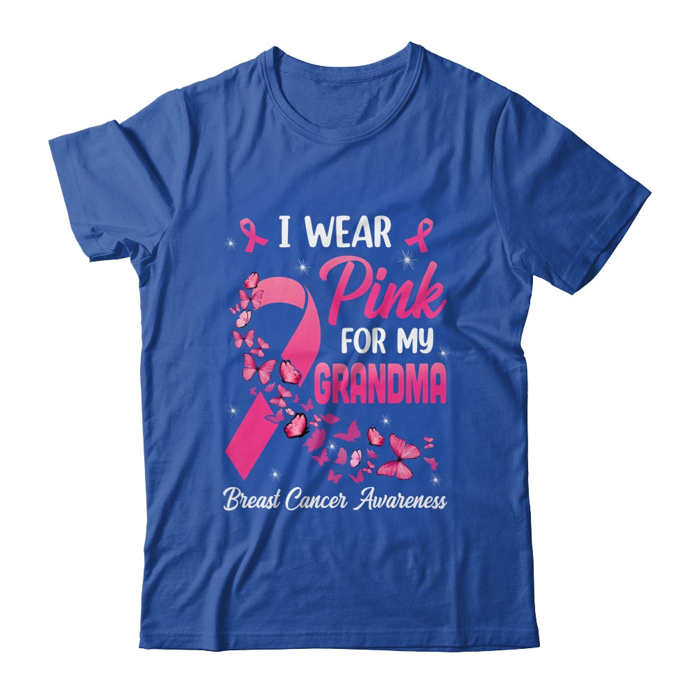 I Wear Pink For My Grandma Breast Cancer Awareness Women Shirt