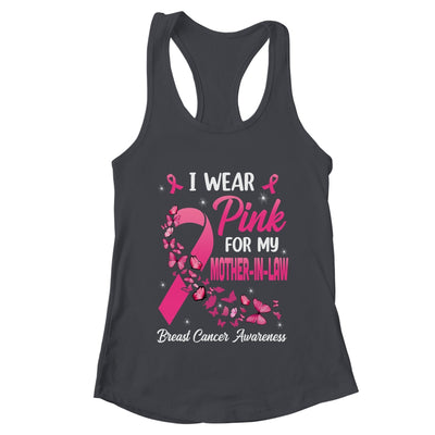 I Wear Pink For My Mother-In-Law Breast Cancer Awareness Women Shirt & Tank Top | teecentury