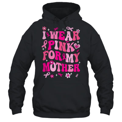 I Wear Pink For My Mother In Law Breast Cancer Support Groovy Shirt & Hoodie | teecentury