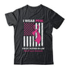 I Wear Pink For My Mother In Law Breast Cancer US Flag Shirt & Tank Top | teecentury