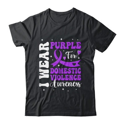 I Wear Purple Domestic Violence Awareness Men Women Shirt & Hoodie | teecentury